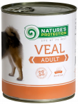 NATURE'S PROTECTION DOG ADULT VEAL KONSERVUOTAS PA&Scaron;ARAS &Scaron;UNIMS 800g