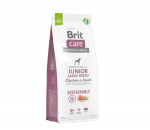 Brit Care Sustainable Junior Large Breed Chicken&Insect sausas maistas &scaron;unims su vi&scaron;tiena ir vabzdžiais 3kg -12kg 12 kg