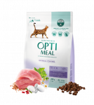 Optimeal&trade; Visavertis sausas maistas suaugusioms katėms su plaukų i&scaron;valymo efektu &ndash; antis 200g. - 10kg. 4 kg