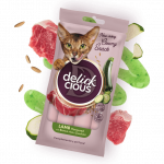 Delickcious kreminiai&nbsp; ėriena, pagardinta rudaisiais ryžiais ir cukinijomis 4&times;15 g.