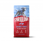 CARNILOVE ACTIVE Dog Salmon & Turkey Junior Large Breeds sausas pa&scaron;aras jauniems &scaron;unims 1,5kg. - 12kg. 1.5 kg