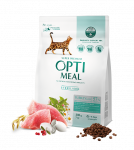 Optimeal&trade; Visavertis sausas maistas sterilizuotoms katėms ir kastruotiems katinams &ndash; kalakutas ir avižos 200g. - 10kg. 10 kg