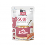 Brit Care Cat Soup Salmon sriuba su la&scaron;i&scaron;a katėms 75g.