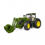Žaislas Bruder traktorius su frontaliniu krautuvu John-Deere 7R350 03151
