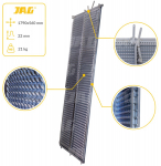 JAG05-0054 Vir&scaron;utinis cinkuotas 3D žaliuzinis sietas, lamelė 22 mm JAG PREMIUM