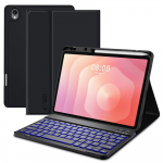 Juodas atverčiamas dėklas su klaviatūra "Tech-Protect SC Pen + Keyboard" skirtas Samsung Galaxy Tab S11 11.0 X730 / X736B