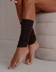Moteri&scaron;kos blauzdinės "Openwork Leg Warmer" Brown