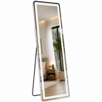 Pastatomas veidrodis grožio salonams su LED ap&scaron;vietimu NEW YORK, 160x50 cm