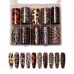 Folija nagams WILD ANIMALS, 10 vnt.