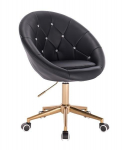 Profesionali meistro kėdė grožio salonams HC8516CK, juoda eko oda