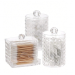 Kosmetinių priemonių laikiklių rinkinys CLEAR, 3 vnt.