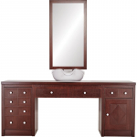 BARBER kirpyklos konsolė, juodos spalvos