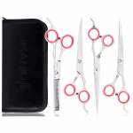 GROOMING 8.0 + 6.5 &scaron;unų kirpimo žirklių rinkinys GEPARD SILVER