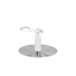 Apvalus pagrindas kirpyklos kėdei INOX L010