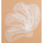 NOBLE LASHES &scaron;ablonai antakiams, 4 vnt.