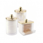 Kosmetinių priemonių laikiklių rinkinys GOLD, 3 vnt.