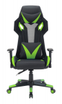Biuro ir kompiuterinių žaidimų kėdė RACER CorpoComfort BX-5124, juodai - žalios spalvos