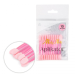 MOLLY NAILS dvipusis aplikatorius PINK, 10 vnt