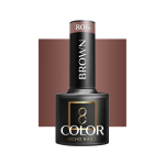 OCHO NAILS ilgalaikis hibridinis nagų lakas manikiūrui BROWN 806, 5 g.
