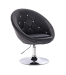 Meistro kėdutė grožio salonams bei kosmetologams HC8516CN, juoda eko oda
