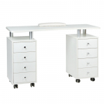 Profesionalus manikiūro stalas BD-3425, baltos spalvos