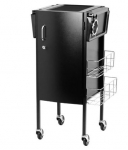 Profesionalus metalinis kirpėjo vežimėlis GABBIANO DELUXE 500, juodos spalvos