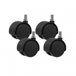 Atsarginiai meistro kėdės ratukai 8mm įsukami, (4 vnt.)