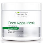 BIELENDA odos spalvą atkūrianti veido kaukė su spirulinu papilkėjusiai veido odai, 190 g.