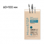 MicroSTOP sterilizavimo vokai-mai&scaron;eliai su indikatoriais ECO, BROWN 60*100