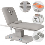 Profesionalus elektrinis masažo gultas ESTELLA ERGO (2 varikliai), pilkos spalvos
