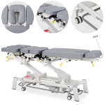 UPRIGHT CHIRO Z7 elektrinis chiropraktikos ir manualinės terapijos stalas su DROP sistema, 7 segmentų, pilkos spalvos