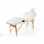 Profesionalus sulankstomas masažo stalas VIP 4 CREAM