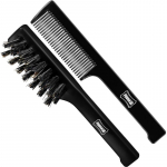 PRORASO MOUSTACHE BRUSH rinkinys vyrams (1 vnt. barzdos &scaron;epetys + 1 vnt. ūsų &scaron;ukos)