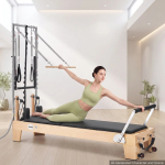 Pilates reformeris su bok&scaron;teliu VEVOR DR-S800, klevo rėmas