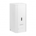 Automatinis sieninis pur&scaron;kiamas muilo ir dezinfekcinio skysčio dozatorius 1L, baltos epoksidinės dangos apdaila