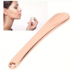 Mini metalinė kosmetikos mentelė mai&scaron;ymui ir mėginių ėmimui ROSE GOLD, 1 vnt