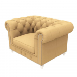 Chesterfield stiliaus laukiamojo fotelis grožio salonui DUKE