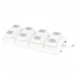 Kojinis pedalas elektrinei lovai, 4 variklių, baltos spalvos