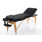 Profesionalus sulankstomas masažo stalas VIP 3 BLACK