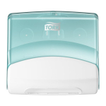 TORK PERFORMANCE Top pack W4 &scaron;luosčių servetėlėmis dozatorius, turkio-baltos spalvos