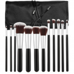 MIMO makiažo &scaron;epetėlių rinkinys, 12 vnt. + makiažo &scaron;epetėlių kosmetinė
