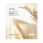 ANUA RICE 70 GLOW COLLAGEN MASK hidrogelinė veido kaukė su ryžių sėlenų vandeniu ir keramidais, 1 vnt