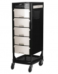 Profesionalus kirpėjo vežimėlis GABBIANO FT65 BLACK/WHITE
