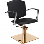 Profesionali kirpyklos kėdė BLACK PAKO GOLD SQUARE