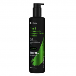 HISKIN MEN maitinamasis kūno prausiklis ir plaukų bei barzdos &scaron;ampūnas vyrams 3in1, 500 ml