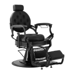 Profesionali barberio kėdė kirpykloms ir grožio salonams GABBIANO NICCOLO, juodos spalvos