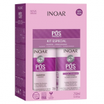 INOAR POS PROGRESS DUO KIT rinkinys po tiesinimo keratinu procedūrų, 2x250 ml
