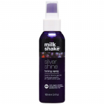 MILK SHAKE SILVER SHINE tonizuojamasis pur&scaron;kiklis &scaron;viesiems ir žiliems plaukams, 100 ml