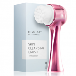 BRUSHART ACCESSORIES dvipusis veido valymo &scaron;epetėlis, rožinis