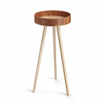 Profesionalus kirpyklos vežimėlis TONDO, rudos spalvos